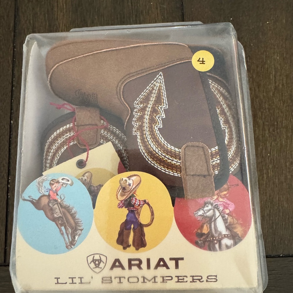 Ariat Lil' Stompers Western Baby Boots Size 4